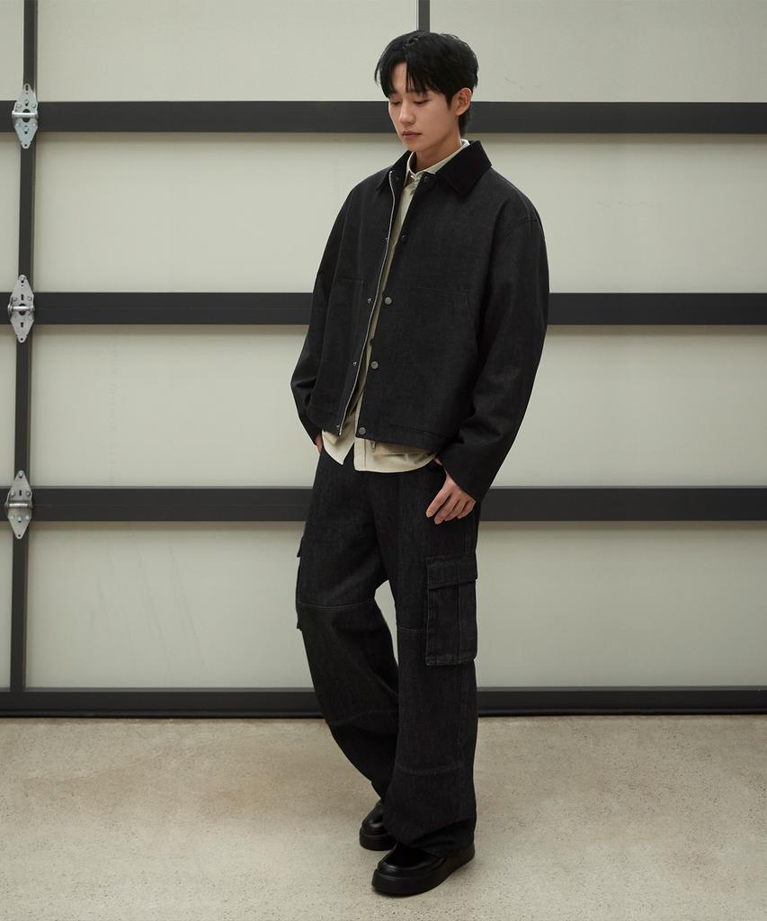 MINDBRIDGE Wide Cargo Denim Pants Mydp6156