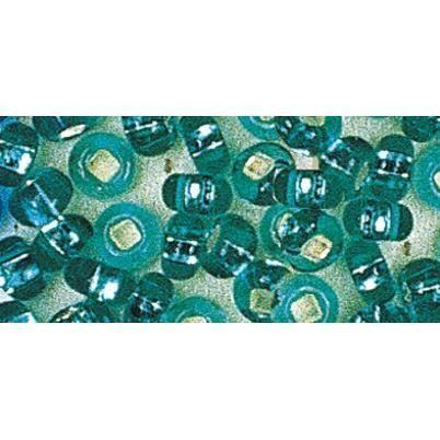 RAYHER Rocailles - Ø 2 mm - Avec garniture d'argent - Jade - Boîte de 17 g