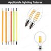 10-900pcs LED Filament 38mm 3V 2200k Warm White Pink Red Blue Green Purple Edison Light Bulb DIY Home Lighting Light Source