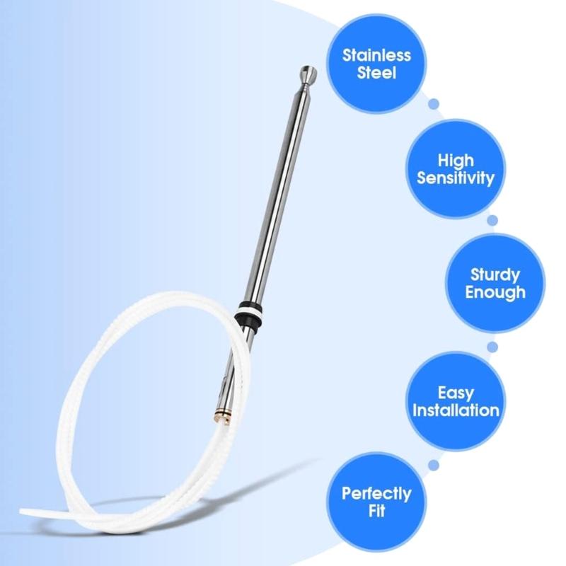 Upgraded Car Radio Antenna Power Antenna Aerial Mast Repalce 86337AF011 Enhances Your Listening Experice Used for Auto