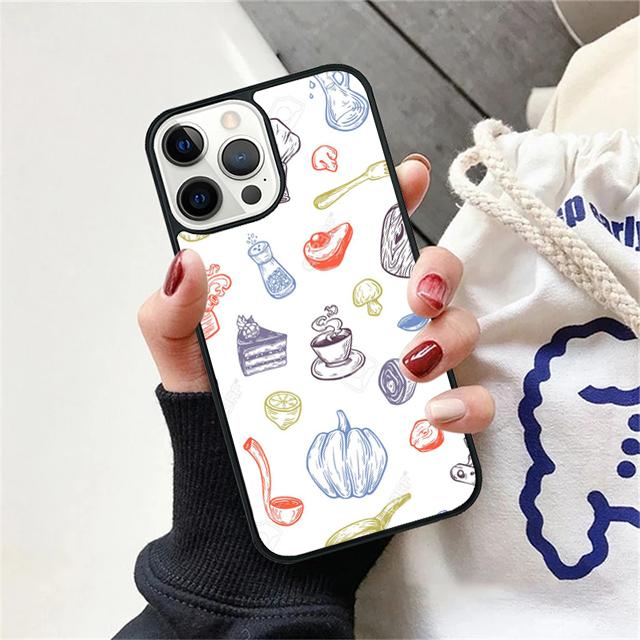 

Cooking Utensils Chef Kitchen Phone Case Cover For iPhone 17 Air 15 16 14 13 12 Pro Max 11 Pro Max Plus Coque iPhone 11pro max
