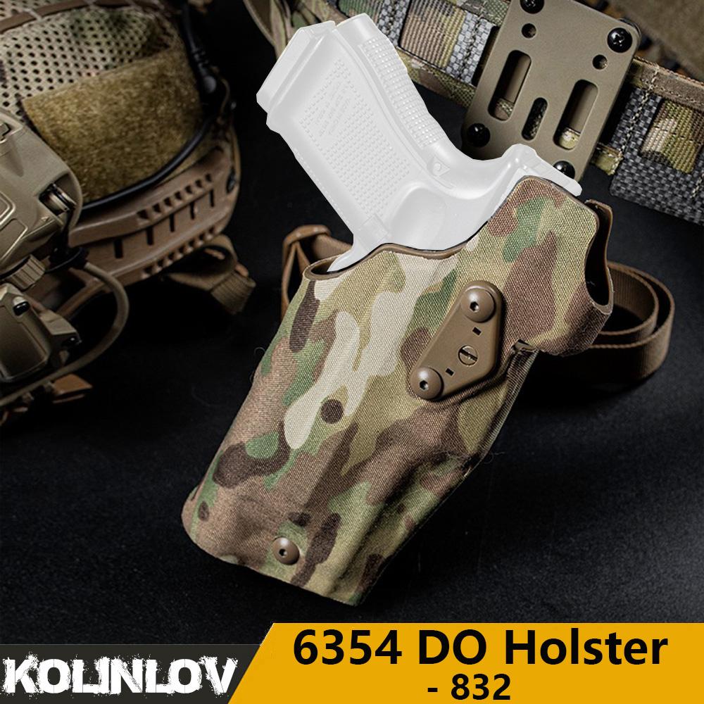 Glock 17/19 için X300/X300U Fenerli 6354DO Taktik Tabanca Kılıfı Airsoft -832 ALS Hızlı Çıkarma Bacak Kılıfı