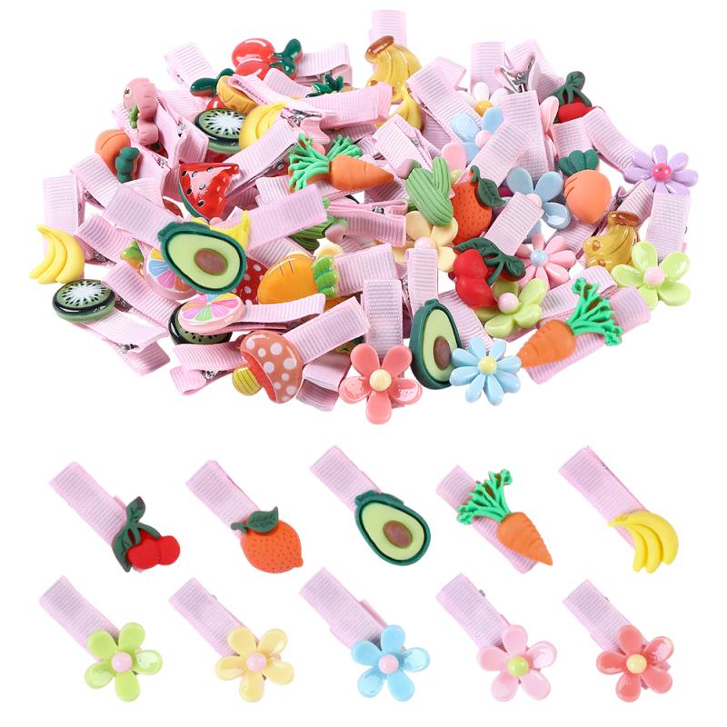 60pcs Baby Girls Hair Clips Cute Cartoon Hairpin Hair Barrettes Accessories Styling Tools