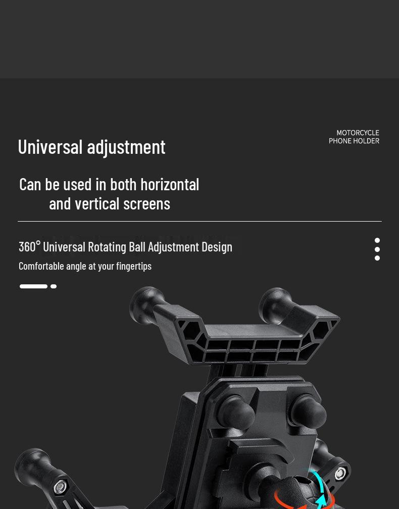 Universal Shock-Absorbing Phone Holder for Pedal Electric Motorcycles & Scooters