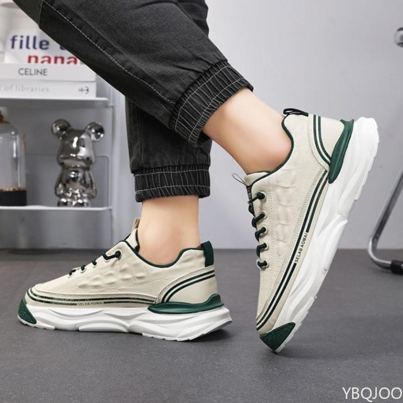 Large Size Spring and Autumn New Thick Sole Height Increasing Casual Men's Shoes Niche Trend Versatile Flat Sports Men's Shoes