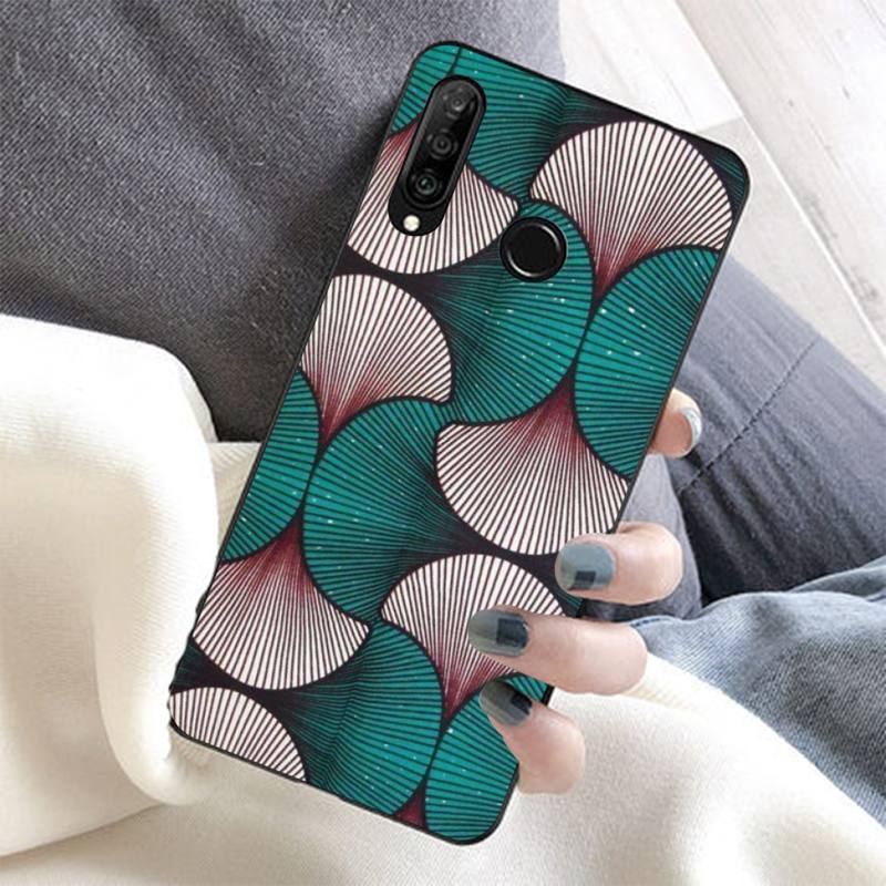 African Wax Fabric Phone Case for Huawei Honor 10 i 8X C 5A 20 9 10 30 lite pro Voew 10 20 V30