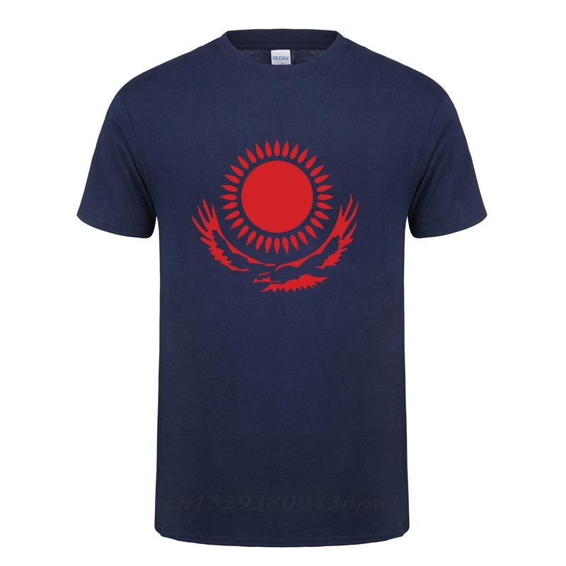 Maglietta Cool Bandiera del Kazakistan Uomo Kazako Estate Manica Corta Girocollo Cotone Novità Divertente Casual Maglietta Maglietta Dropshipping