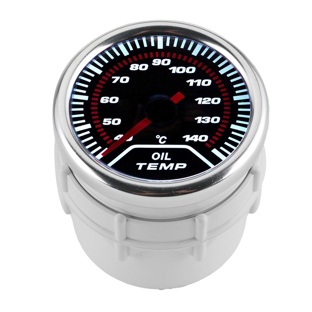 Oil Temp Gauge Car Universal Meter 52mm 2in Temperature Modification Accessory