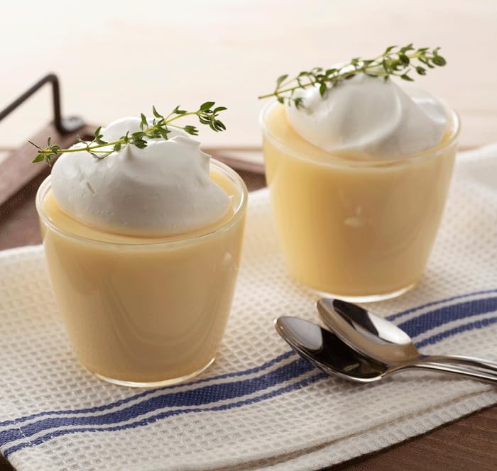 Hario Glass Pudding of 6 with Silicone Heat-Resistant Cups, 200ml, PRC-20-BK (Set Lids) (White)