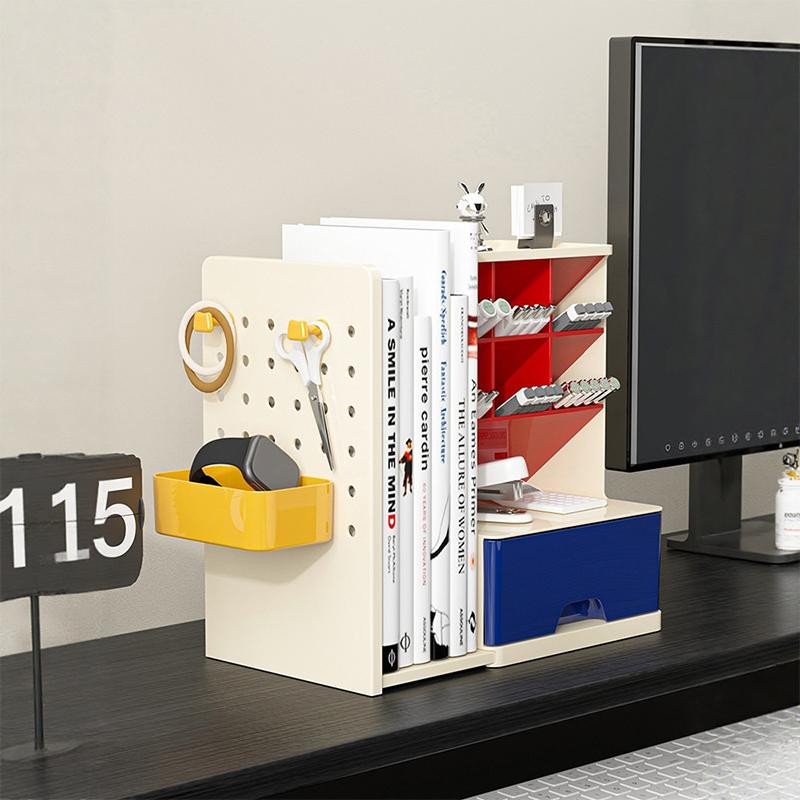 Large-Capacity Pen Holder Storage Box Retractable Desktop Storage Box High-Value Pen Barrel Light Luxury High-End Feel