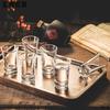 Ensemble de 6 Verres à Vin Tasses à Baijiu Pot à Vin Coupe à Vin Rouge Petites Tasses Distributeur de Vin Ensemble à Boire Liqueur Maison SGlass