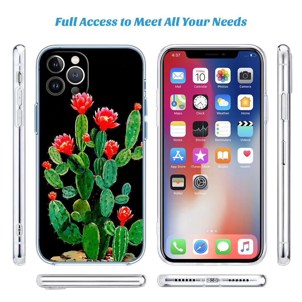 FM11 Cacti Succulent Phone Case for Motorola Moto G10 G20 G30 G31 G32 G34 G35 G41 G42 G50 G51 G52 G55 G60 G60S G62 G71 G72 G75