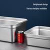 Stainless Steel Deepened Food Storage Container
