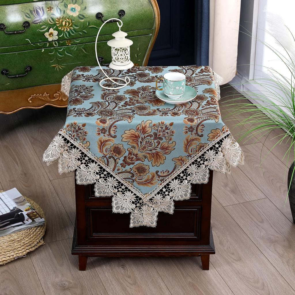 European Style Anti-slip Anti-dust Tablecloth Tablecloth Embroidery Jacquard High-end Retro Home Home Dining Table Tablecloth