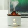 Compact Volcano Aromatherapy Humidifier: 400ml Desktop Water Oxygen Machine with Small Hollow Design and Crack Simulation.
