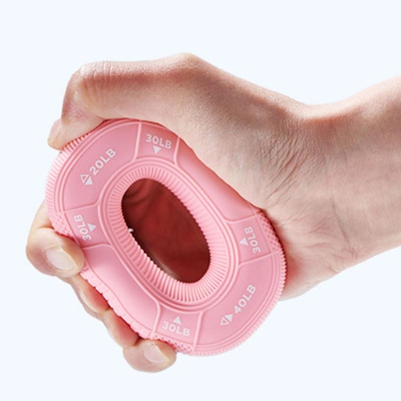 Silicone Grip Strength Trainer Hand Strengthener Grip Rings Forearm Exerciser Ball Finger Strength Training Expander