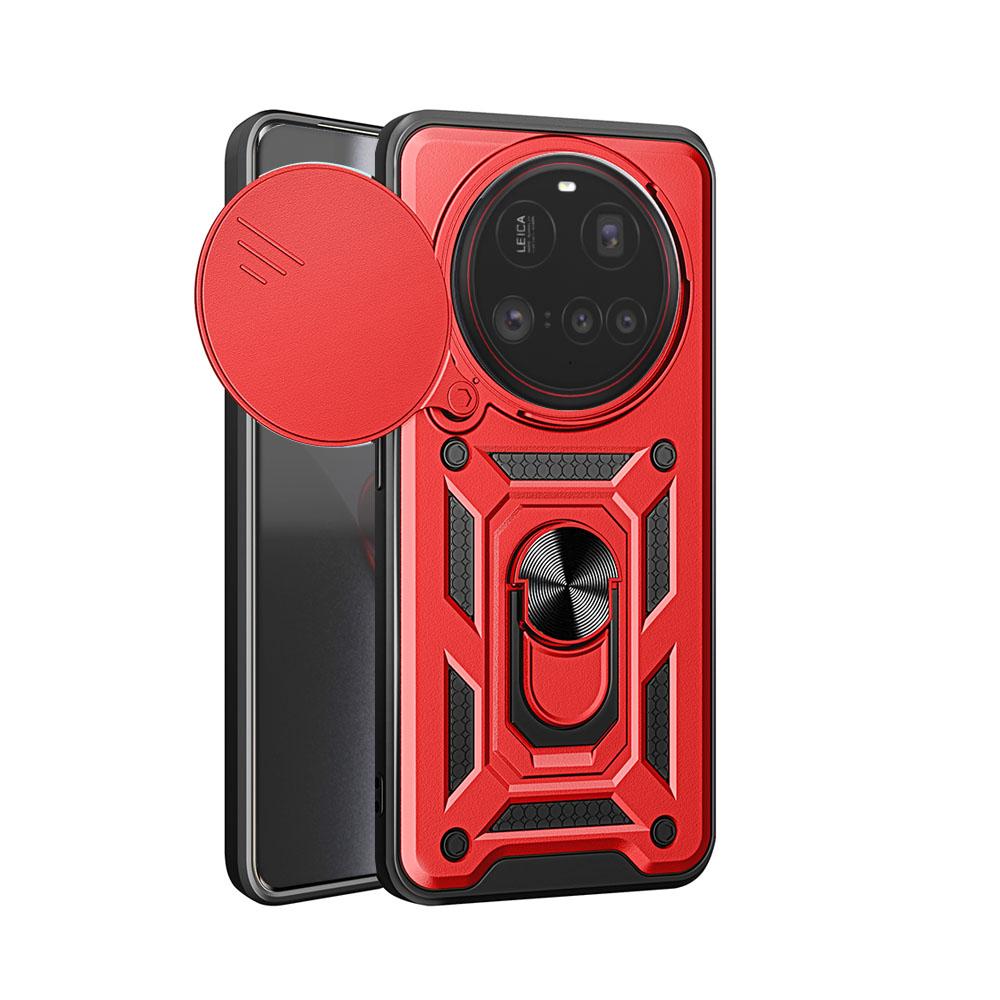 Slide Camera Cover For Xiaomi 15 Ultra 14T Finger Ring Magnetic Stand Phone Case For Xiaomi 14 Ultra 15 14T Pro Shockproof Cases