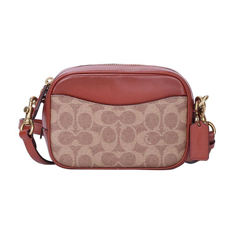

Coach Camera 16 Zipper Closure Canvas Leather Camera Bag Crossbody Bag Shoulder Bag Small Women bags Khaki Brown 1025-B4NQ4 Basic Set (Bag+Dust Bag)