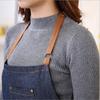 Förkläde i denim Enkelt Smutsavvisande Uniform Unisex Vuxenförkläden Kök Matlagning Förkläden