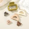 6Pcs/Set Solid Color Flower Hair Claw For Women New Simple Ponytail Hair Grip Hair Clips Hairpins Hair Accessories Headwear