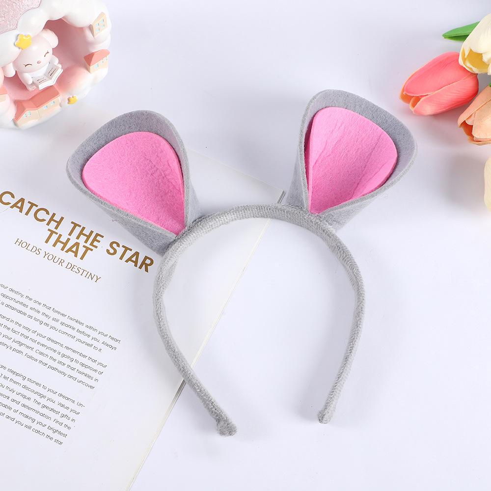 1pc Cute Animal Ears Hairband Headpiece Halloween Costume Accessory Small Mouse Ears Performance Headband Headpiece