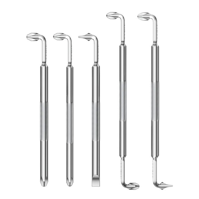 Nonslip Grip L Shape Double Ended Screwdriver High Strength Alloy Steel Ergonomic Handle For Tight Space Precise Work