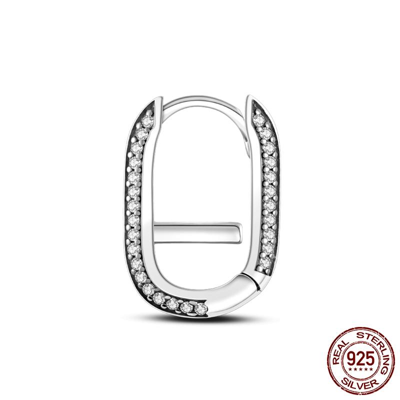 925 Silver Me Series Eye Medallion Pendant Charms for Bracelet Necklace DIY Link Earring Styling Two-ring Connector Jewelry