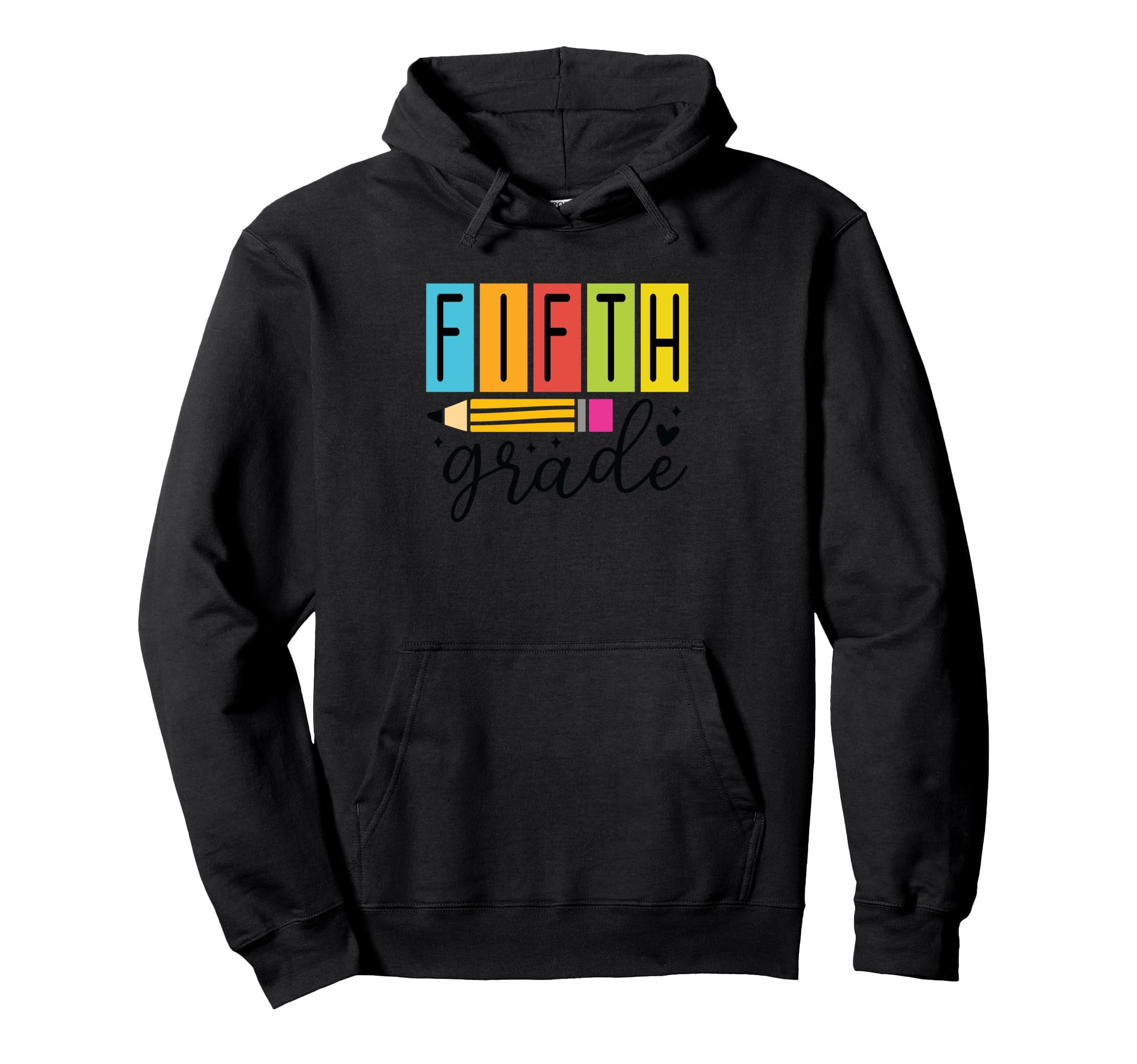 

5th grade new semester pencil fun hoodie чёрный