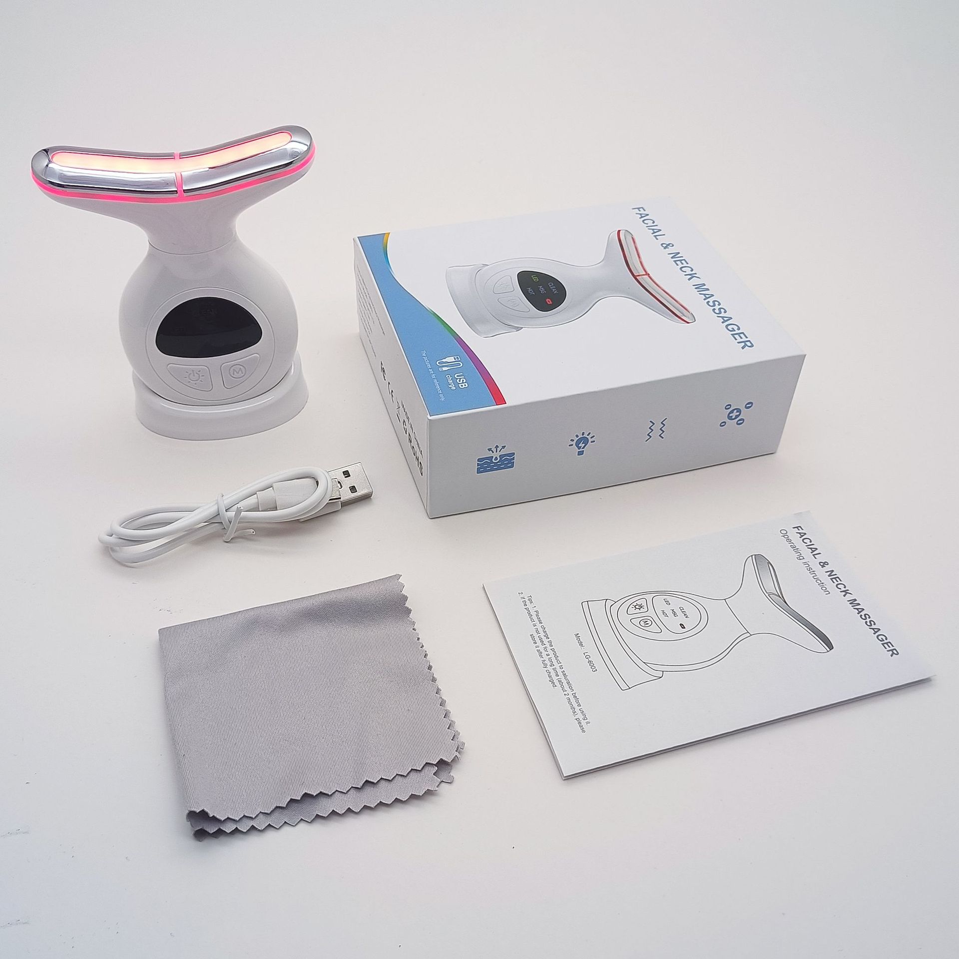 

Новый массажер для лица, подтягивающий кожу лица и шеи, бьюти-инструмент, уменьшающий носогубные складки и морщины на шее Chinese