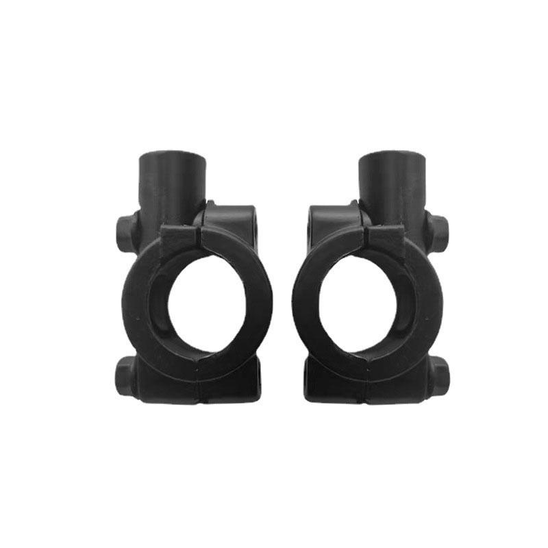 Motorcycle Rearview Handlebar Mirror Mount Holder Adapter Clamp Base 8mm 10mm 7/8" Black Aluminum Universal Motorcycle Tool.