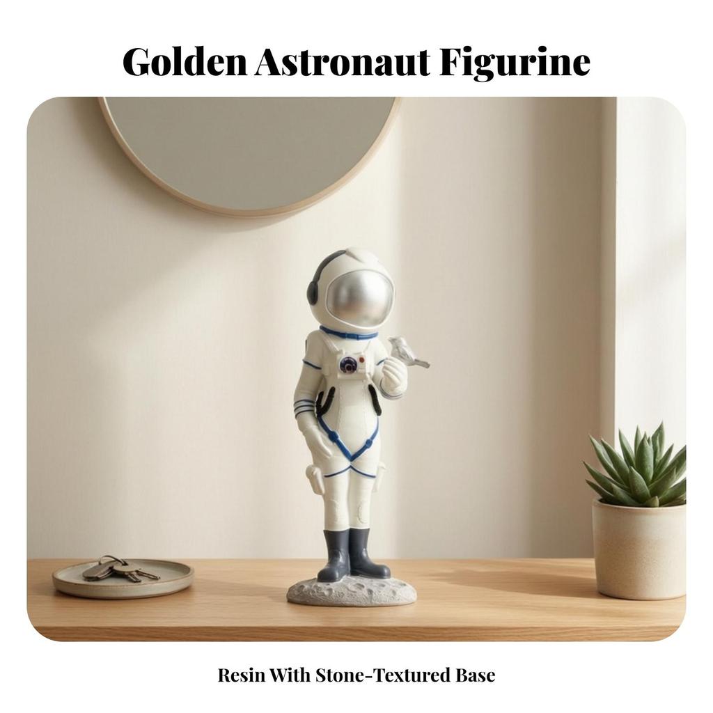 Female Astronaut Figurine Small Sculpture Sculptural for Collectors