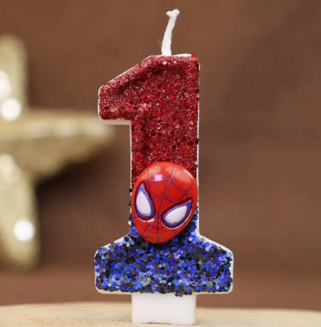 Number Birthday Candles for - Character Design Party Decoration for Celebrations