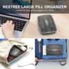 Large Pill Organizer 12 Compartments Portable Travel Pill Box Case Moisture Proof Xl Pill Container Holder Travel Pill Case