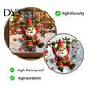 Christmas Window Clings Cute Gnome Static Cling, Removable Decal with Holly Bell Glass Stickers Gingerbread Snowflake, Holiday Decor for Home