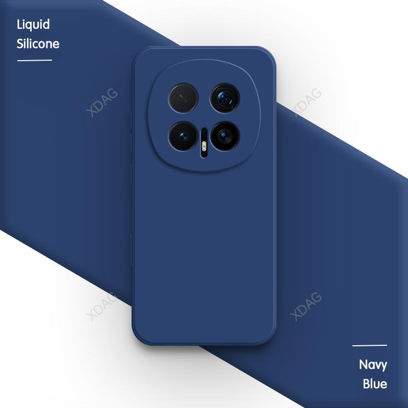 Original Liquid Silicone Soft Phone Case for Honor Magic8 Magic 8 Pro 8Pro 5G Funda Lens Protection Internal Flocking Back Cover