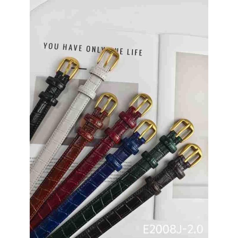 Women's Belt Women's Leather Thin Belt Fashion Versatile Casual Decoration Small Belt Belt
