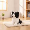 Border Collie Stuffed Animal Dog Realistic Border Collie Stuffed Animal Stuffed Dog with Stuffed Animal Tail Lifelike Soft