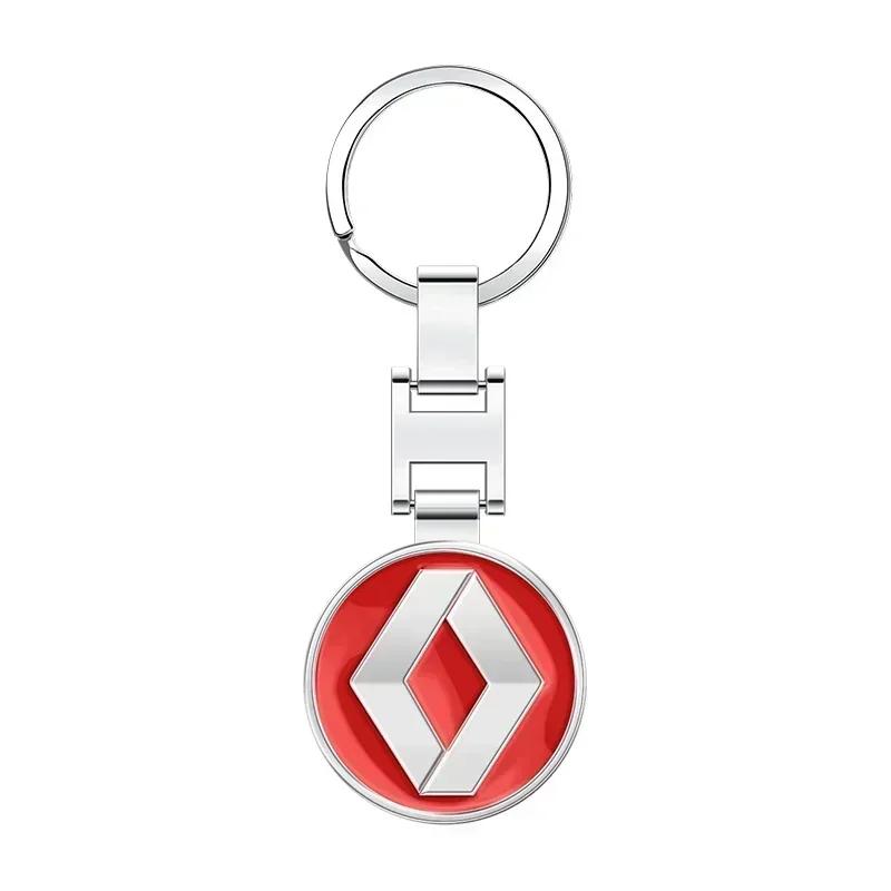 2026 Gorące Naklejki Wnętrza Samochodu Dla Renault 1 szt. Brelok do Kluczy Samochodowych Odznaka Pierścienie Breloka Metalowe Akcesoria Samochodowe Dla Renault Megane 2 3 5 Cl