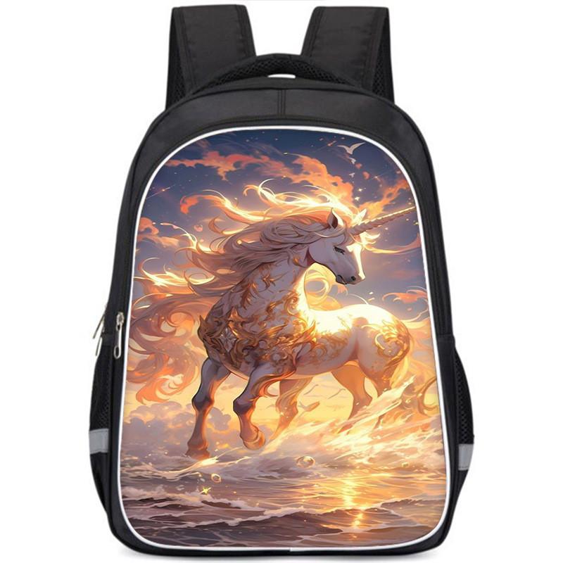 Large Capacity Lightweight Oxford Cloth Kids Backpack For School Unisex