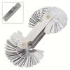 52PCS Stainless Steel Pitch Scale High Precision Measuring Tool Insert Imperial + Metric Inch One Piece Thread Samples