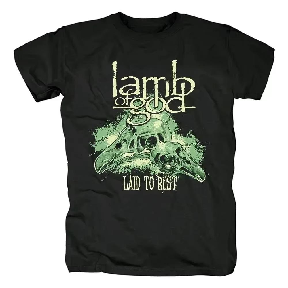 Lamb of God Heavy Mental Band T-shirt Mens  Tshirt Summer Short Sleeve Graphic Tee-shirt Harajuku Streetwear T Shirts
