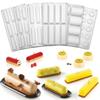 Oval Long Strip Mousse Cake Mold Silicone Pastry Mold For Sweets Cake Forms Tray Diy Homemade French Sweets Baking Mould