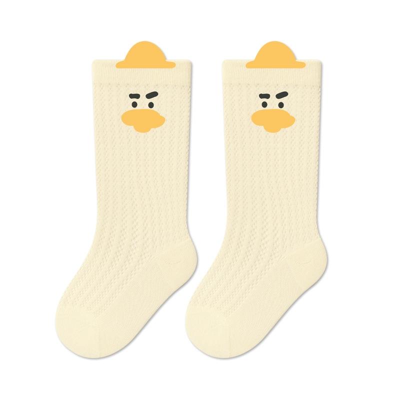 Baby Mesh Thin Socks Toddler Soft Skin-friendly Long Socks for Girls Kids Summer Breathable Cotton Stockings Girls Boys 0-5Y