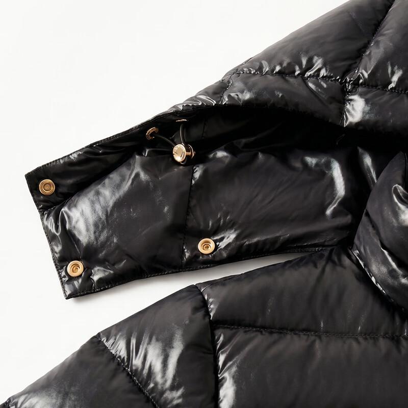 GIOVANNI VALENTINO Women's Hooded Short Goose Down Jacket