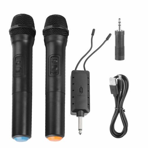 Vbestlife Wireless Handheld Microphone Suit, Universal VHF Handheld Dynamic Microphone with Metal Mesh Cover and Filter Cotton for Karaoke/Business Me