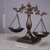 Decorative Balance of Justice Rustic Look Sculpture Sturdy Scale for
