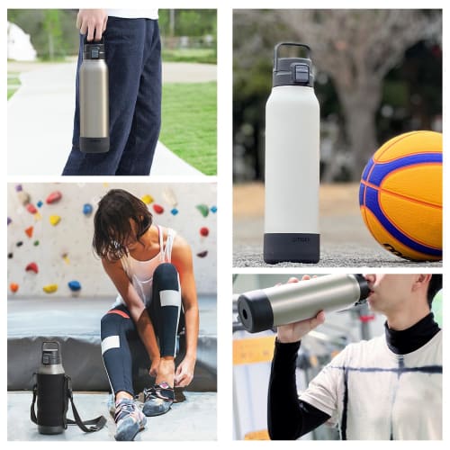 Tiger Thermos Water Bottle, 1.2 Liter, Vacuum Insulated Stainless Steel Bottle with Handle for Easy One-Hand Opening, Large Capacity, Suitable for Spo