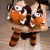 50/60 Cm Realistic Raccoon Plush Toy, Raccoon Stuffed Animal Toy, Birthday Gift, Children's Girl Toy, Soft Raccoon Toy Pillow