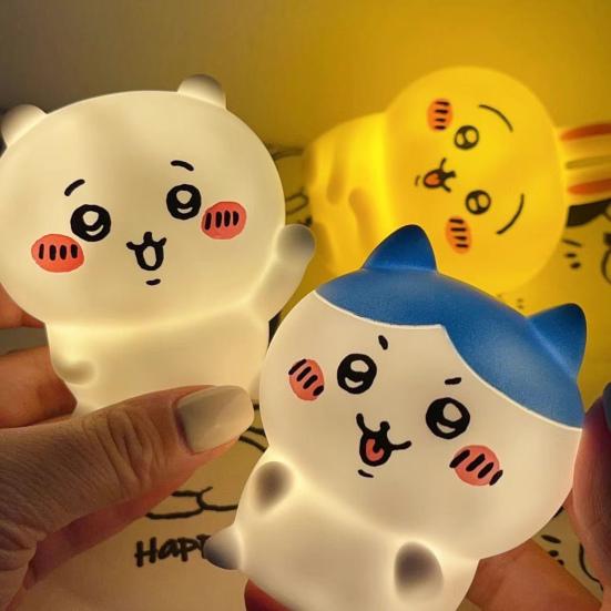Cute Anime Doll Night Light Kawaii Glowing Cartoon Doll Toy Glow-in-the-Dark Surprise Gifts for Kids Toddlers Baby Room Bedroom Desktop Decor