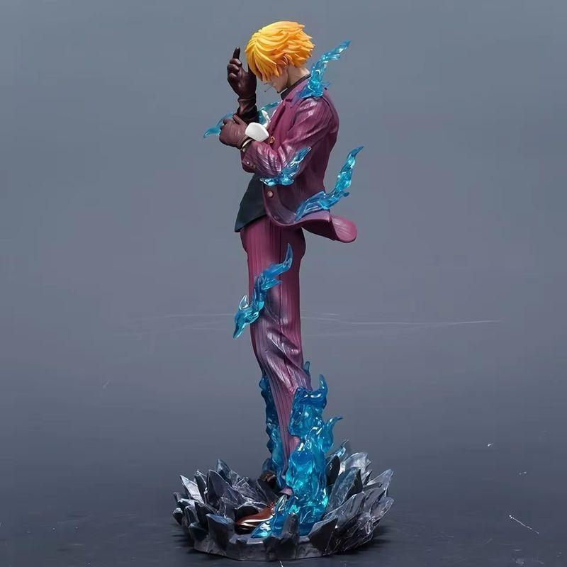25cm Anime One Piece Sanji Action Figures Smoking Devil Foot PVC GK Statue Model Collection Room Decoration Toys Surprise Gifts